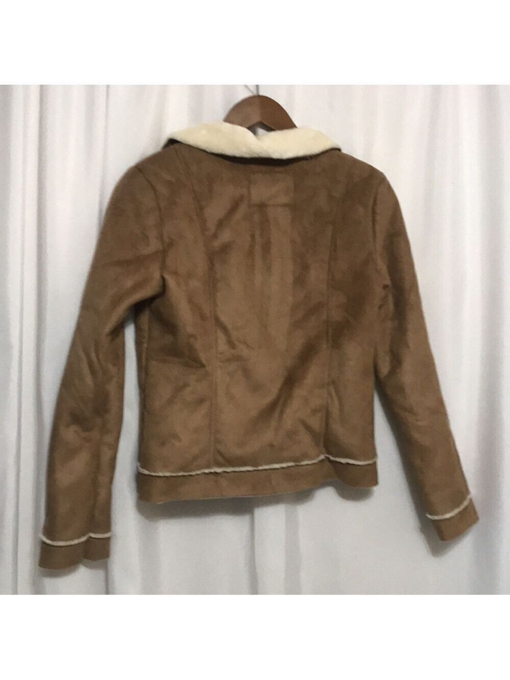 Girl’s Faux Suede Moto Jacket Sz 14/16(X-Large) - Picture 2 of 11
